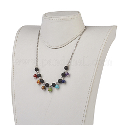 Conjuntos de joyas de perlas de piedra mixtas naturales y sintético de piedras preciosas&nbsp;SJEW-JS00950