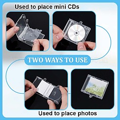 12 Beutel Plastik-CD-Hülle Anhänger Dekoration&nbsp;AJEW-OC0016-44B