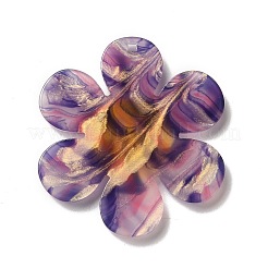 Gros pendentifs en acrylique bicolore&nbsp;OACR-B008-D05