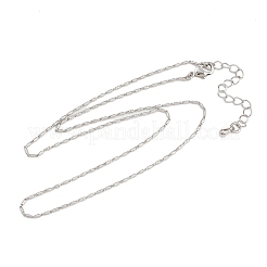 Ottone collane a catena di collegamento ovale&nbsp;NJEW-D338-02P