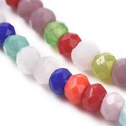 Chapelets de perles en verre imitation jade&nbsp;X-GLAA-E415-01A