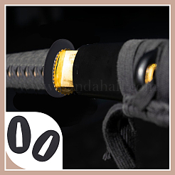Rondelle ovali in ottone per coltello&nbsp;FIND-WH0609-49