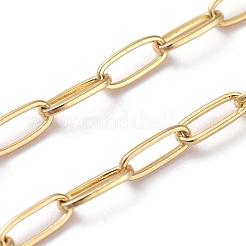3.28 pieds de chaînes de trombones en laiton soudé&nbsp;X-CHC-G005-06G