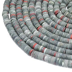 Natürliche afrikanische Heliotrop Perlen Stränge&nbsp;G-P575-B11-6x1mm