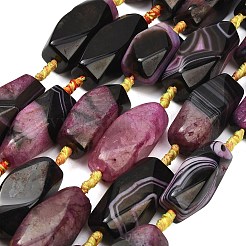 Chapelets de perles d'agate naturelle&nbsp;G-A321-B01-01A