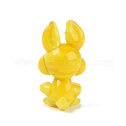 Decorazioni per esposizione di statuine di conigli in vetro lavorato a lume fatte a mano&nbsp;LAMP-N034-27C