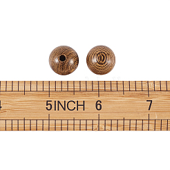 Perles en bois de wengé&nbsp;WOOD-TAC0003-08