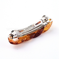 Barrette à cheveux en fer plaqué platine&nbsp;OHAR-JH00020-M