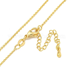 Messing-Kettenhalsketten für Damen&nbsp;NJEW-G084-15LG