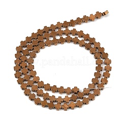 Fili di perline di ematite sintetica non magnetica elettrolitica&nbsp;G-J211-A09-02