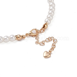 Braccialetti con catena a maglie a stella in ottone con pavé di zirconi trasparenti&nbsp;LS-BJEW-M321-01C