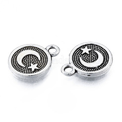 Breloque en alliage de style tibétain&nbsp;TIBEP-N012-15