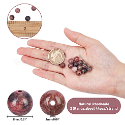 Perline Rhodonite naturale fili&nbsp;G-AR0001-51
