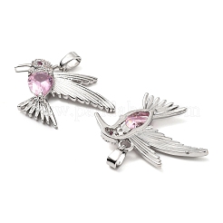 Pendentifs avec zircon cubiques à micro-pavés en laiton&nbsp;KK-G533-06P-02