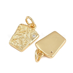Pendenti in ottone con zirconi cubici&nbsp;KK-A269-28G