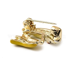 Broche de esmalte de aleación dorada&nbsp;JEWB-K018-32I-G