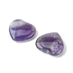 Pierre de palmier coeur d'améthyste naturelle&nbsp;G-YW0001-52B