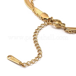 Dreifaltigkeitsknoten-Armbänder aus Edelstahl 304 mit 2 Strang und quadratischen Schlangenketten für Damen&nbsp;BJEW-Q335-03G