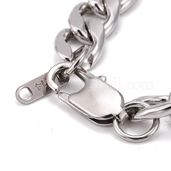 Bracciali con catene a maglie in acciaio inossidabile 304 anti-ossidazione&nbsp;BJEW-JB06276
