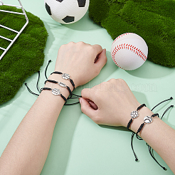 20 Stück 5 Stile Sport Thema Legierung Link Armbänder&nbsp;BJEW-GA0001-20