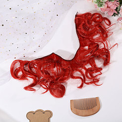 Perruque de poupée pp cheveux longs et bouclés&nbsp;DIY-WH0591-249C-26