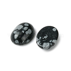 Cabochon di ossidiana sintetica con fiocco di neve&nbsp;G-A094-01B-35