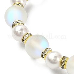 Stretcharmband aus synthetischem Mondstein&nbsp;BJEW-JB09502