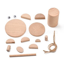 Bricolage boiseries 3d chat et poisson animal copeaux de bois branche d'arbre matériel pack&nbsp;DIY-C024-04
