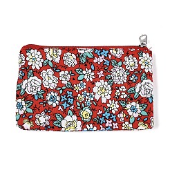 Geldbörsen aus Baumwollstoff mit Blumenmuster&nbsp;AJEW-N003-07
