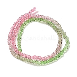Fili di perline in vetro verniciato trasparente&nbsp;X1-DGLA-A034-T2mm-A18