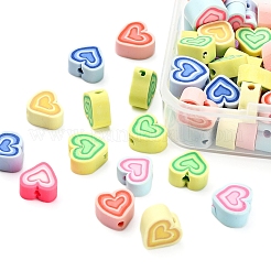 65~70 Stück handgefertigte Fimo-Perlen&nbsp;CLAY-YW0001-47