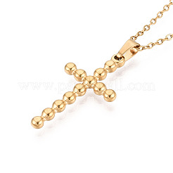Collares colgantes de acero inoxidable 304&nbsp;NJEW-T018-29G