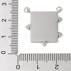 Pendenti colorati in micro pavé di zirconi cubici in acciaio inossidabile&nbsp;LS-STAS-S121-01A-P