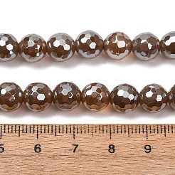 Chapelets de perles en agate naturelle électrolytique&nbsp;G-B191-A07-8mm-17