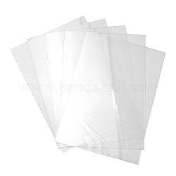 Schützende Versiegelungsfolie, transparente Folie für DIY-Harzstreuer, weiß, 130x90x0.2 mm