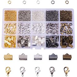 Основные ювелирные изделия с латунным омаром застежка железные кольца для прыжков ленты для украшения ювелирных изделий, около 1400 шт / коробка
