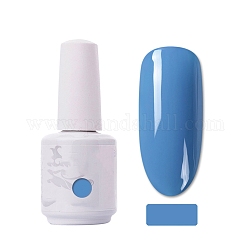 15 мл специального геля для ногтей, для печати штемпелем для ногтей, лак для маникюра стартовый набор, стальной синий, Бутылка: 34x80 мм