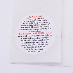 Etiquetas adhesivas de papel revestido, plano y redondo, con la palabra, blanco, 29.7x20x0.01 cm, pegatinas: 38.1 mm, 28pcs / hoja