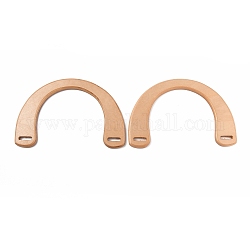 Manici in legno, per accessori per la sostituzione delle maniglie delle borse, u-shaped, Burlywood, 185x125x9mm, Foro: 22.5x6 mm