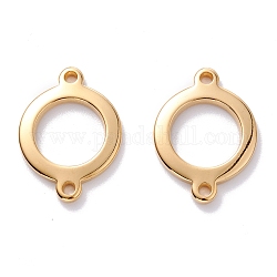 Enlaces de 304 acero inoxidable, anillo, dorado, 27.5x20x2.5mm, agujero: 2 mm