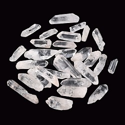 Perles brutes naturelles en cristal de quartz naturel, pour culbuter, décoration, polir, enroulement de fil, guérison par les cristaux wicca et reiki, pas de trous / non percés, pépites, 16~46x6~13x5~10mm