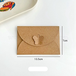 Briefumschläge aus Schmetterlingspapier für Briefmarken, Rechteck, rauchig, 105x70 mm