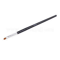 Bolígrafos de gel uv para uñas, herramientas de pluma de arte de uñas, negro, 18 cm