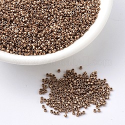 MIYUKI Delica Beads, Cylinder, Japanese Seed Beads, 11/0, (DB0040) Copper Plate, 1.3x1.6mm, Hole: 0.8mm, about 2000pcs/10g