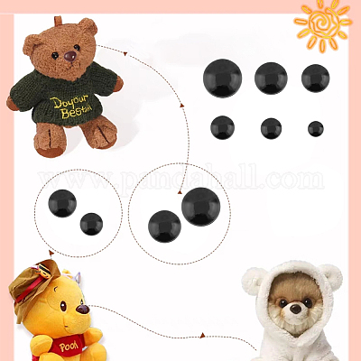 60pcs 20mm Brown Colored Safety Eyes Doll Eyes Toy Eyes For Animal