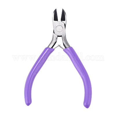 Beebeecraft Needle Nose Pliers for Jewelry Making Carbon Steel Mini Long  Nose Jewelry Pliers Tool, Purple Handle