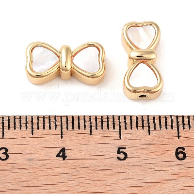 Perle di ottone e conchiglia&nbsp;KK-B102-26G-1