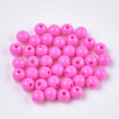 Perle di plastica opache&nbsp;KY-T005-6mm-617-1