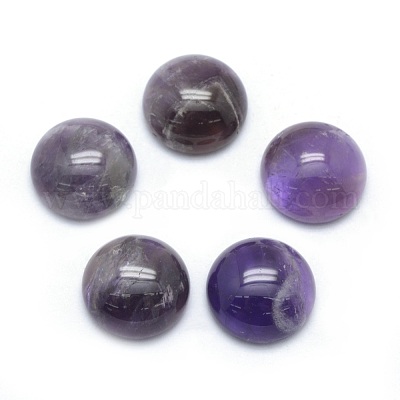 Natürlichen Amethyst Cabochons&nbsp;G-P393-R14-14mm-1