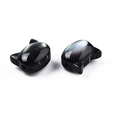 Shell perle naturali labbro nero&nbsp;X-SSHEL-N032-47-1